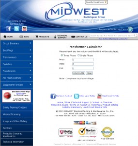 Transformer Calculator