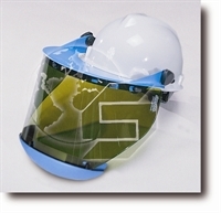 Arc Flash Faceshield with Chin Strap / Slotted Visor / Hard Cap Assembly