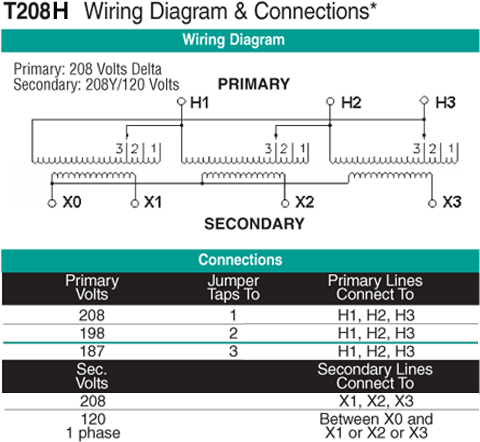 T208H Wiring Diagram