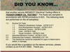 Transformer Oil Testing Post Card