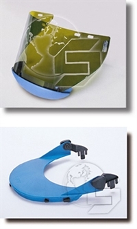 Arc Flash Faceshield with Chin Guard / Slotted Hard Caps Assembly