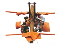 Rubber Insulating Blankets on Pole