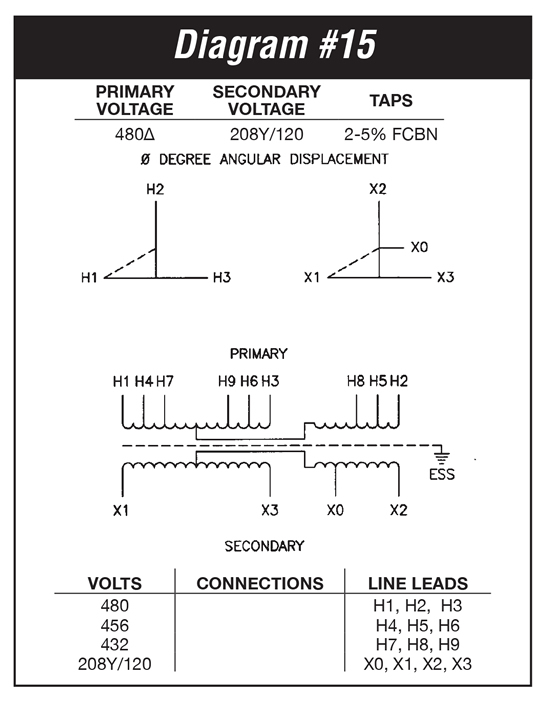 TE4D15FS Wiring Diagram
