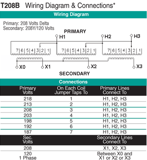 T208B Wiring Diagram